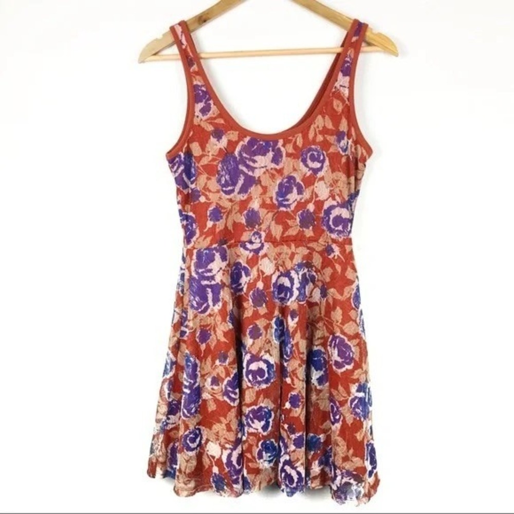 American Rag Floral Skater Dress M Y2K Coquette Soft Girl